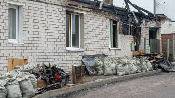 Professional Soot Cleanup technician working in Arlington, WA